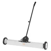 24.9 kg Rolling Magnetic Sweeper with Wheels,Push-Type Magnetic Pick Up Sweeper, Large Magnet Pickup Lawn Sweeper with Telescoping Handle, Easy Cleanup of Workshop Garage