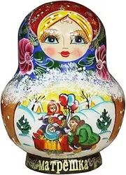 Matryoshka Russian Nesting Dolls 15 Piece Set Handmade Wooden Nesting Dolls Souvenir Matryoshka Creative Educational Toy Birthday Gift Cute and Fun Gift (Color : A)