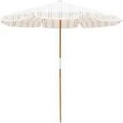 Business & Pleasure Co. Amalfi Umbrella - 7.2' Boho Beach Umbrella - Large & Sturdy Yet Lightweight - UPF 50+ UV-Resistant Canvas