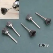 Silver Wire Brush Brushes Brass Cup Wheel For Grinder Drill Accessories Set Kit