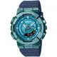 【CASIO】GMA系列 金屬藍不鏽鋼殼雙顯運動女錶 GM-S110LB-2A 台灣卡西歐公司貨 保固一年