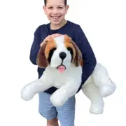 Bocchetta Plush Toys St Bernard lying Dog Soft Plush Toy Fergie