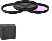72mm 3PC Filter Set (UV-CPL-FLD) For Photo & Video Camera