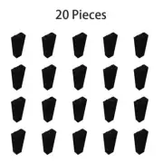 20x Part 2449 Black Slope Inverted 75° 2x1x3 Building Pieces Brick Classic Block