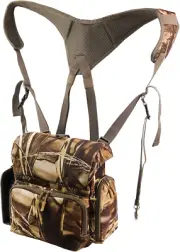 Binocular Harness Chest Pack: Hunting Bino Harness with Rangefinder Pouch & Bino