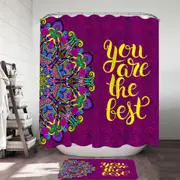 Positive Quote Mandela You are the Best Shower Curtain