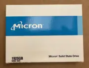 New Micron 5200 Pro 1.92TB 2.5" SATA SSD MTFDDAK1T9TDD MTFDDAK1T9TDD-1AT1ZABYY