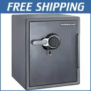 Digital Keypad Lock Home Safe - 1-Hour Fire Proof & 24-Hour Water Protection