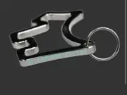 Scotty Cameron Key Chain - Cookie Cutter Scotty Dog - Scotty Blue Paint - Boise