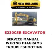 NEW HOLLAND E230CSR CRAWLER EXCAVATOR MANUAL SHOP SERVICE ENGINE REPAIR PDF