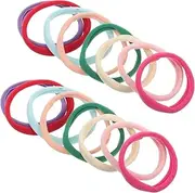 MUSISALY 16pcs Loom Loops Potholder Loom Refills DIY Craft Sets for Boys and Girls Textile Braiding Loop Set Elastic Bands Weaving Toys for Toddlers Friendship Bracelets Macrame