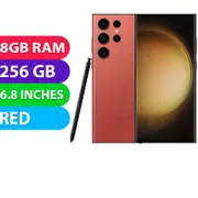 Samsung Galaxy S23 ULTRA 5G (256GB, Red) Australian Stock - As New