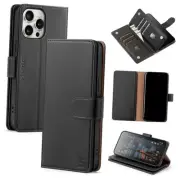 Compatible with iPhone 15 Pro Max Wallet Case iPhone 15 Pro Max - 6.7" Black