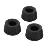 3 Pack Universal 15mm ID Rubber Tripod Feet Anti-Slip Tripod Replacement Black