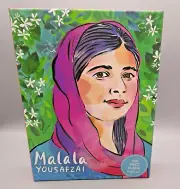 New Sealed 500 Piece MALALA YOUSAFZAI by Casey Krimmel Jigsaw Puzzle 18"X24"