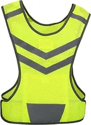 Reflective Vest for Outdoor Sports Cycling Running Hiking - High Visibility Reflective Vest with Front Pocket