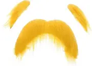 1 Set Beard False Mustache Cosplay Supply Fake Mustache and Eyebrows Men Cosplay Accessories Decorative Mustache Stick on Mustache Fake Eyebrows Old Man Eyebrows and Mustache Kit