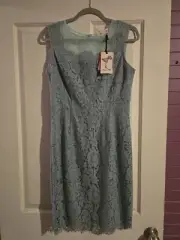 Alannah Hill "Try And Stop Me" Eggshell Coloured Dress. Size 10