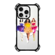 iPhone 16 Pro Bounce Case MagSafe Compatible Petal Pals BFF Fashion Illustration Case