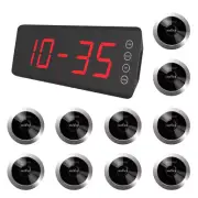 SINGCALL Wireless Calling System, 1 Fixed Receiver SC-R50 and 10 Pagers APE310S