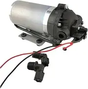 Mini High Pressure Water Pump 12v 24V DC 40W 5L/min 4.2 Bar Automatic Switch Diaphragm Pumps Self Suction Pump Car Washing(Brush motor,12V)