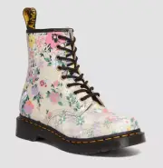 Dr Martens Doc 8 Hole 1460 Ivory Floral Backhand 30791292