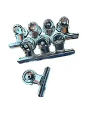 CLI Large Metal Hinge Binder Clips Paper Clips Large File Clamps 8 Pieces