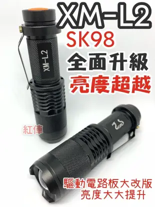 營業中 SK98正品超亮~小鋼炮XM-L2掌心雷手電筒~超高1200流明(露營,登山,必備)*特價