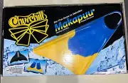 '18 Churchill Fins Makapuu Blue Orange Floating Swim Fins Medium 7-8.5 US Wham-O