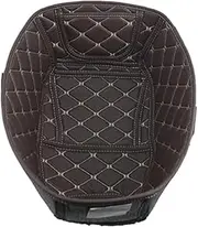 Yurefax Motorcycle PU Leather, for Seat, Bucket Pad Nmax Rear Trunk Cargo Liner Protector Accessories NMAX 155 Nmax155 2016-2020 Motorcycle Top Box Inner Liner(Black Brown)