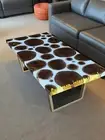 White Epoxy table, Handmade table top, Bar Epoxy table, Made to order table top