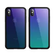Bakeey Gradient Color Scratch Resistant Tempered Glass Protective Case For iPhone X/8/8 Plus/7/7 Plus/6s/6s Plus/6/6 Plus IPHONE 7 PLUS/8 PLUS PURPLE