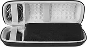 Geekria Shield Speaker Case Compatible with JBL Flip 6, Flip 5, Flip 4, Flip 3 Case Cover, Replacement Hard Shell Portable Speaker Protective Carrying Bag with Cable Storage (Black)
