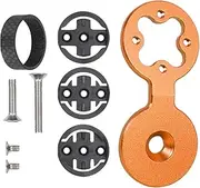 Cycling Computer Handlebar Mount,Aluminum Alloy Computer Handlebar Stem Mount - Outdoor Sports Accessories Complete Set for Road Urban Riding, Fitness, Adventure
