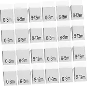 Gogogmee 300pcs Monthly Clothing Labels Sewing Labels for Months Durable Tags for Organizing Clothes Fun and Practical Wardrobe