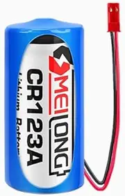 HOUYIBO 1PCS CR123A/CR17345 3V 1400mAh Replacement Non-Rechargeable Disposable Lithium Battery with JST Plug