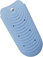 DRESSOOS Hair Straightener Insulation Bag Curling Iron Silicone Pouch Non-slip Flat Iron Holder Heat Resistant Blue for Home Salon