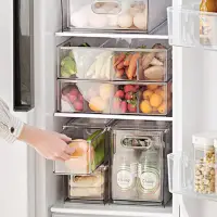 在飛比找蝦皮商城精選優惠-冰箱收納盒 冰箱抽屜式收納架 家用多功能瀝水冷凍食品保鮮盒 