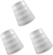 SHINEOFI 3PCS Range Hood Adapter Durable Plastic Duct Reducer Connector Fits for Kitchen Exhaust Systems Sturdy Thickened Design for Use