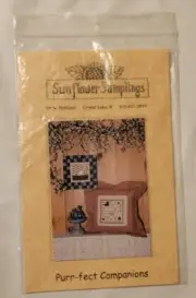 Purr-fect Companions Cats Sunflower Samplings Cross Stitch Pattern