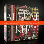 Graphic45 CURIOUSER & CURIOUSER ALBUM KIT scrapbooking WONDERLAND