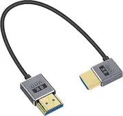 8K 90 Degree HDMI Cable, Left Angle HDMI Male to Male Cable,48Gbps Ultra Thin HDMI Cord OD2.5mm, Support 8K@60Hz, 4K@240Hz, Dynamic HDR, eARC, for GH5S, PS5, Xbox One Monitor,PC.1FT/30cm