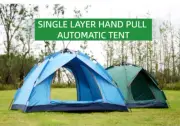 Blue Family Hiking Outdoor Camping Beach Tents Canvas Ripstop Firm 3-4 Person AU