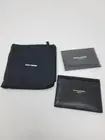 SAINT LAURENT YSL Black Pebbled Leather Card Holder Wallet **NEW**