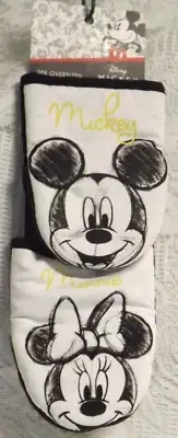 Disney Mickey & Minnie Mouse 2 Pack Oversized Mini Oven Mitts Kitchen NEW