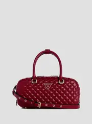 GUESS Women's Eco Red Rianee Satchel Bag