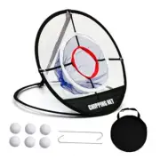 Golf Practice Chipping Net, Pop Up Golf Nets Portable Chipping Black Round Net