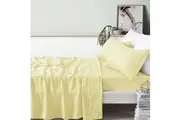 100% Linen Butter Sheet Set by Vintage Design Homewares