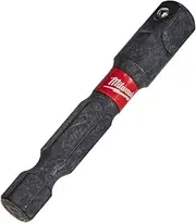 [Milwaukee] 48-32-5030 Shockwave Steel Impact Duty 1/4 Inch Hex Shank to 1/4 Inch Square Socket Adapter