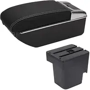 Car Console Double Storage Box for Ford for Focus 2 Car Armrests Centre Console Single Double Layer of Storage Interior Parts Dedicated Retrofit(Type A)